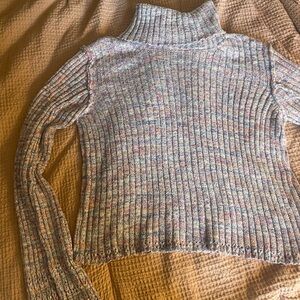 Free People Rainbow Knit Turtleneck